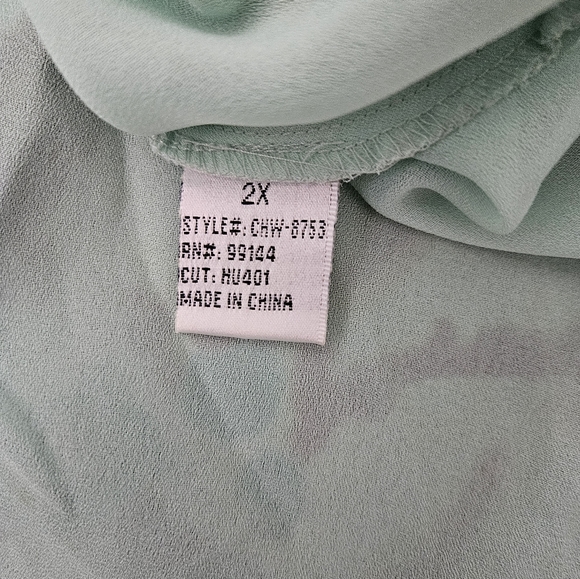 Lapis Silk Fully Lined Floral Maxi Dress - NWOT - Size 2X - Picture 10 of 11